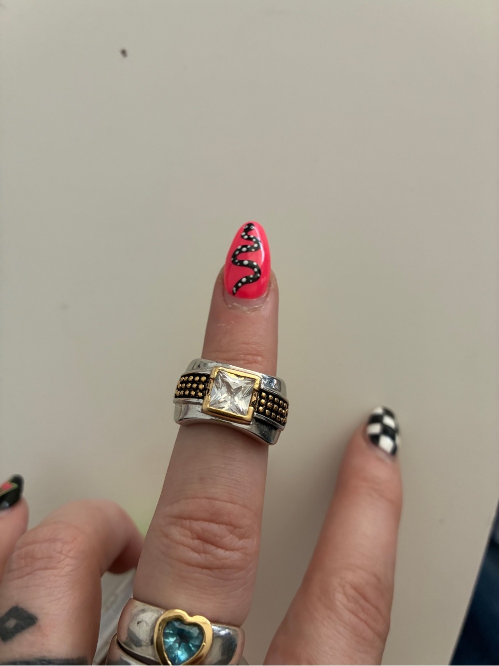 Vintage chunky dead stock ring Size 6.5